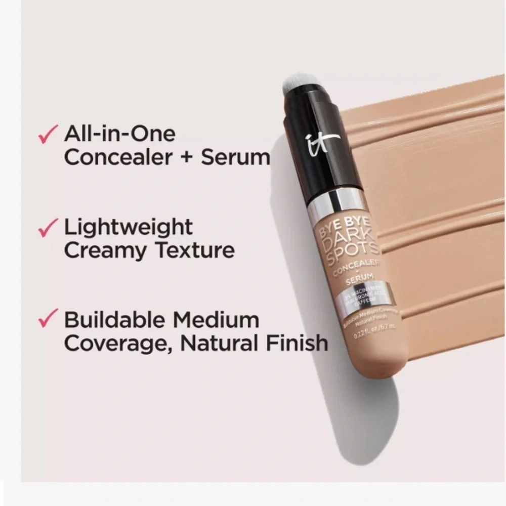 IT Cosmetics Bye Bye Dark Spots Corrector Concealer + Serum 2 Pack Tan Cool